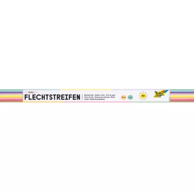 Pastell, Flechtstreifen, Bastelband, Weaving strips, Strangband