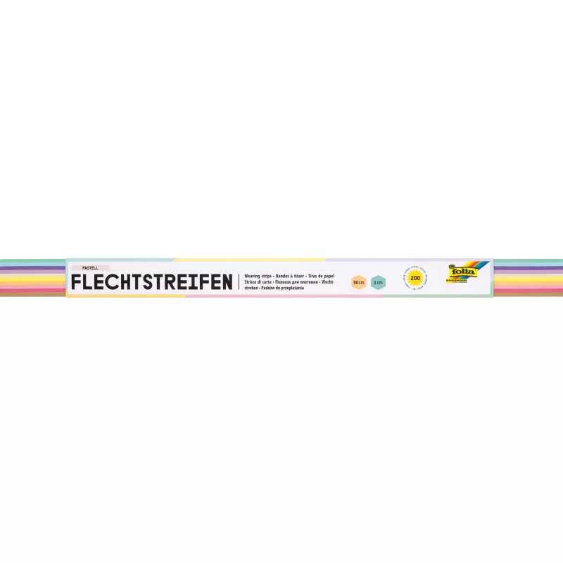 Pastell, Flechtstreifen, Bastelband, Weaving strips, Strangband