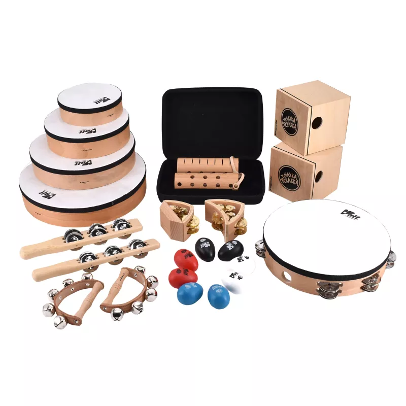 Holzpercussion, Kalimba, Klangholz, Riesenrhythmus, Musikinstrumente