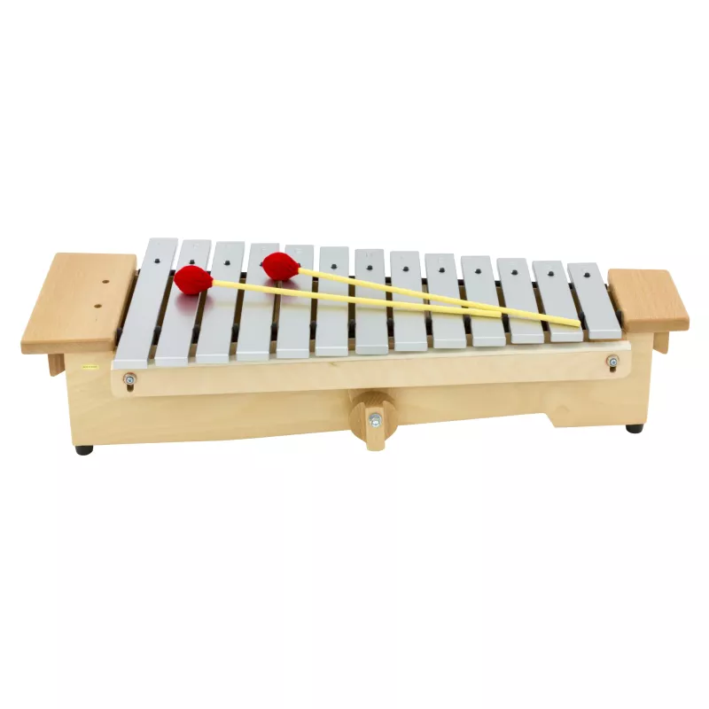 Xylophon, Musikinstrument, Holz, Metallbarren, Schlägel