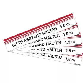 Bodenaufkleber Rechteck Abstand halten