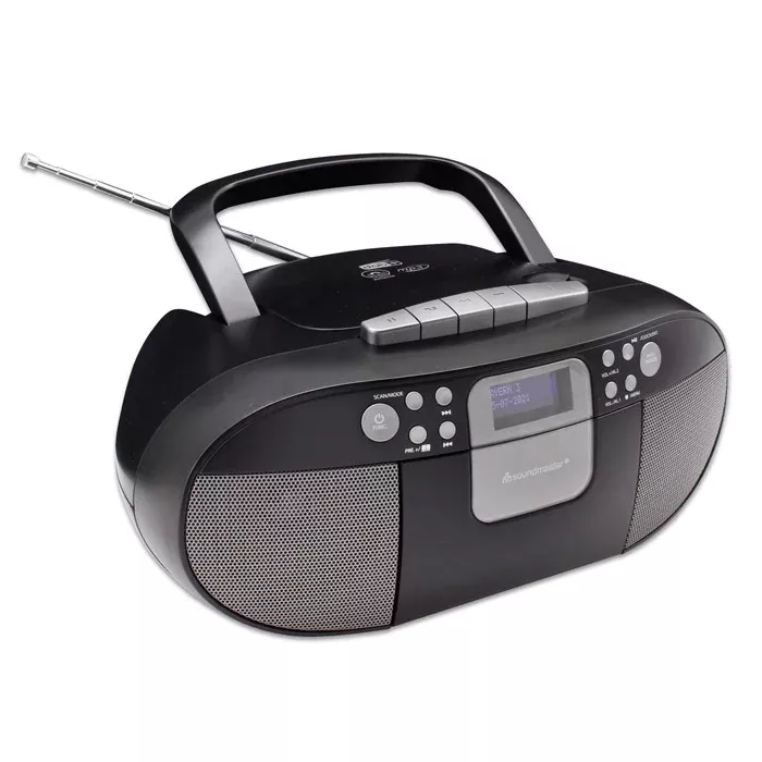 portableselbstempfänger, radio, boombox, funktionstasten, digitalanzeige