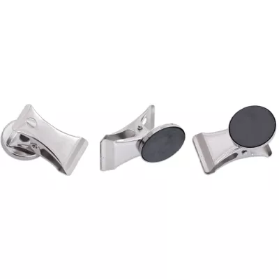 Cufflinks, Metall, Runde Magneten, Paar, Silber