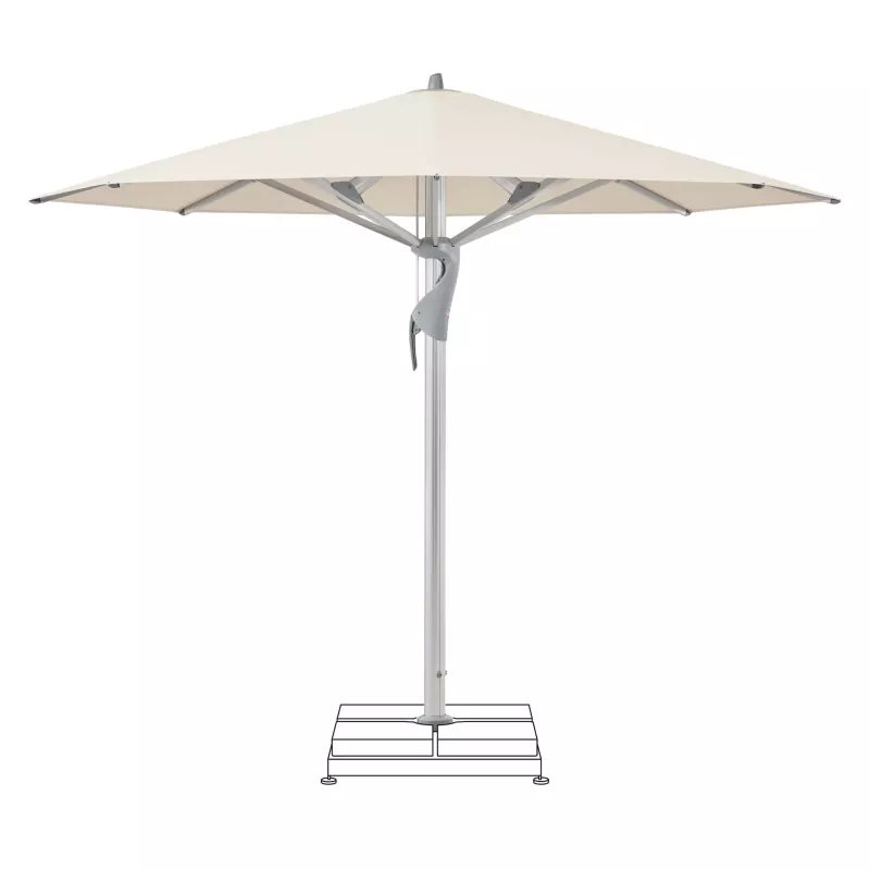 Sonnenschirm, Schirm, Garten, Metallgestell, Bezug beige