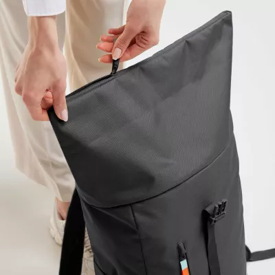 Rucksack, Backpack, Tasche, Reißverschluss, Schwarz