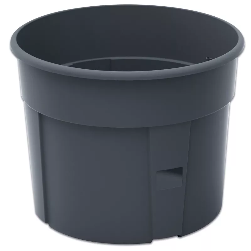 Kübel, Pflanzkübel, Abfallbehälter, Rundform, Grau