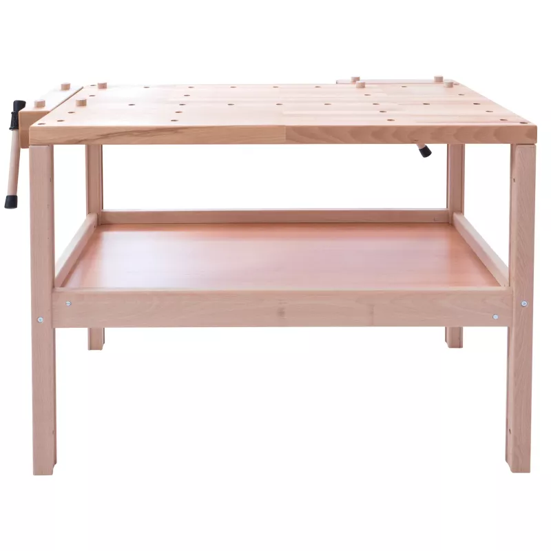 werkbank, holz, holzwerkbank, werkbank mit schubladen, holzoberfläche