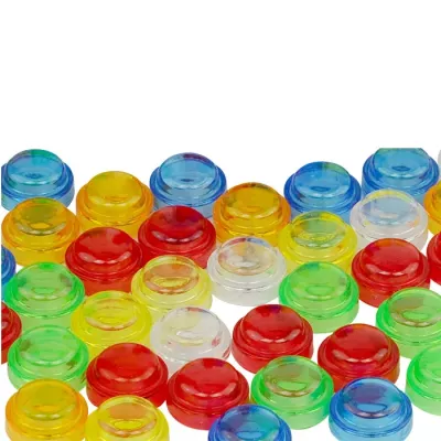 Bunte Deckel, Blasen, Neonfarben, Plastikdeckel, Gemischte Farben