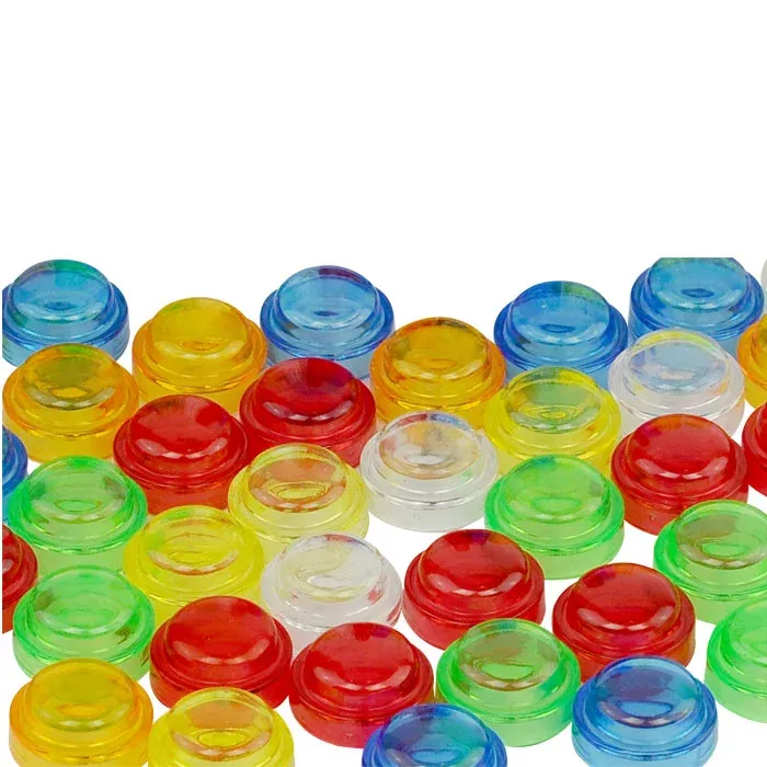 Bunte Deckel, Blasen, Neonfarben, Plastikdeckel, Gemischte Farben
