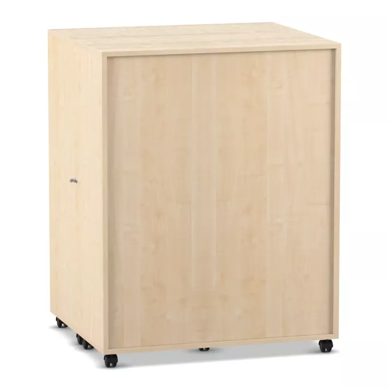 Schrank, Rollregal, Holz, Korpusmobil, mit Rollen