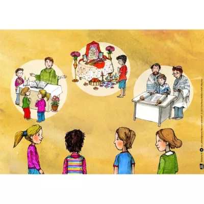 Kindergruppe, Kirche Speise, Dankesmahl, Speiseangebot, Tischgemeinschaft