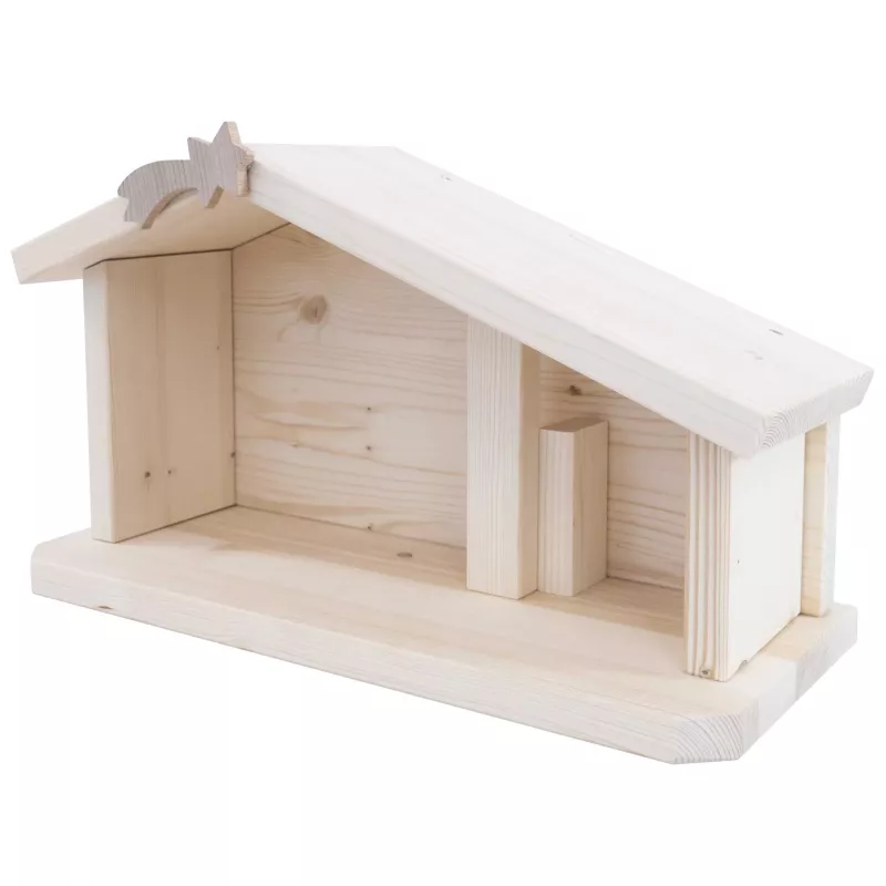 Holzställe, Holzhaus, Naturholz, Holzspielzeug, Offenes Stalldesign