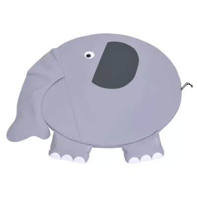 Elefantenkissen, Kinderkissen, Grau Plüsch, Tierform, Sitzkissen