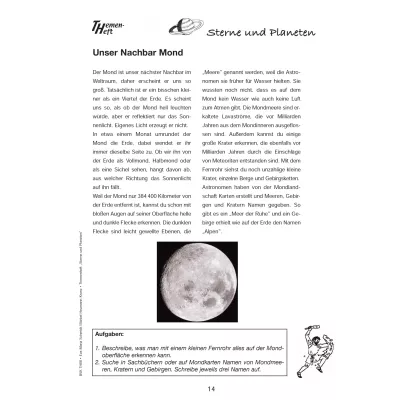 Mond, Mondoberfläche, Kratere, Planetenbuch, Astronomie