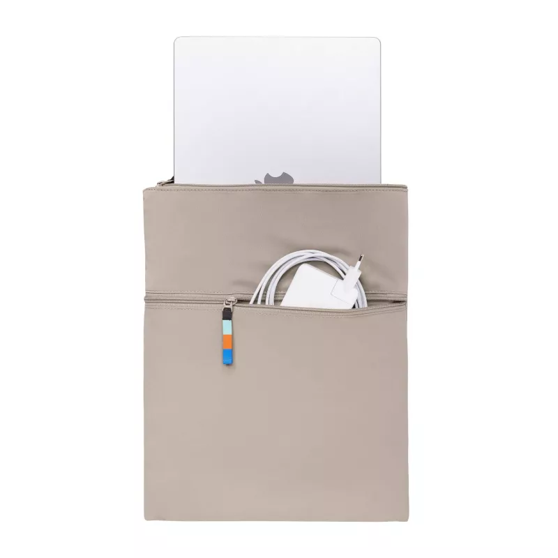 Laptop-Hülle, Schutzhülle, Beige, Reißverschluss, Kabeltasche