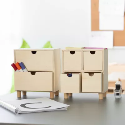 Kleiner Schubladen organizer, Holzorganizer, Schubladenkasten, Unterlagenbox, Pädagogisches Spielzeug