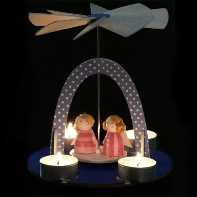 Adventskind, Laterne, Teelichter, Engel-Dekoration, Holzfigur