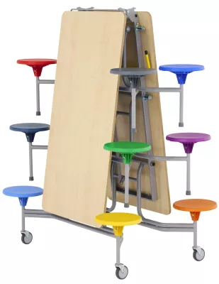 Roll-Klapptisch-Sitz-Kombination, 12 Sitze