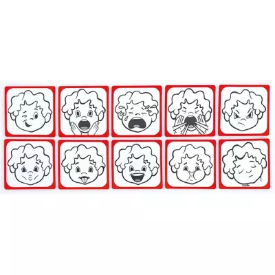 kindergesicht, ausdrucke, gesichter, gesichterreihe, schildkarten
