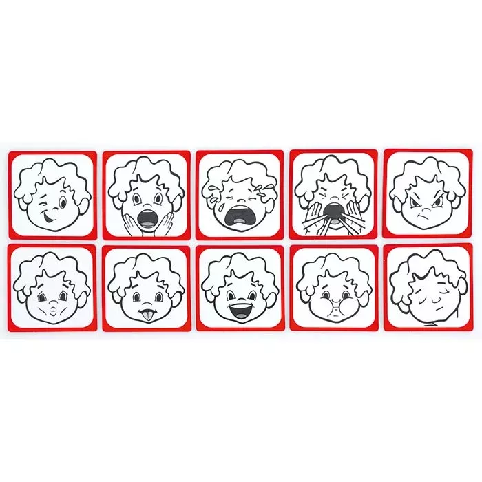 kindergesicht, ausdrucke, gesichter, gesichterreihe, schildkarten