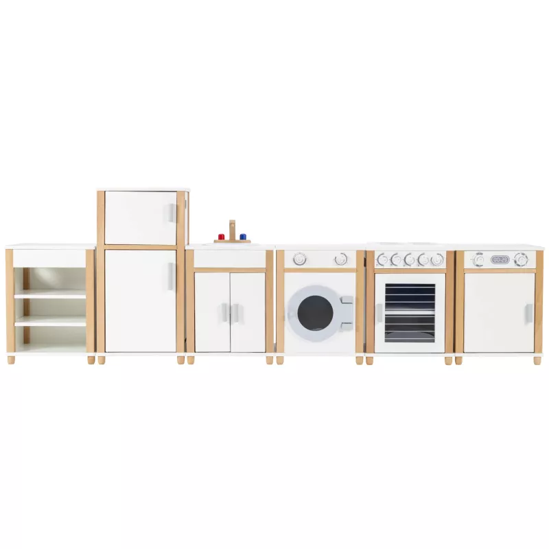 Küche, Kinderküche, Holzspielzeug, Weiß, Küchenset