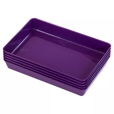 box, tray, rechteckig, lila, gestapelt