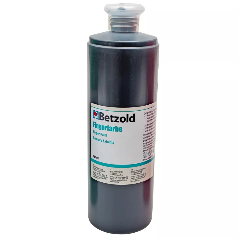 Fingerfarbe, Farbfarbe, Kunstfarbe, Pigment, Flasche 750ml