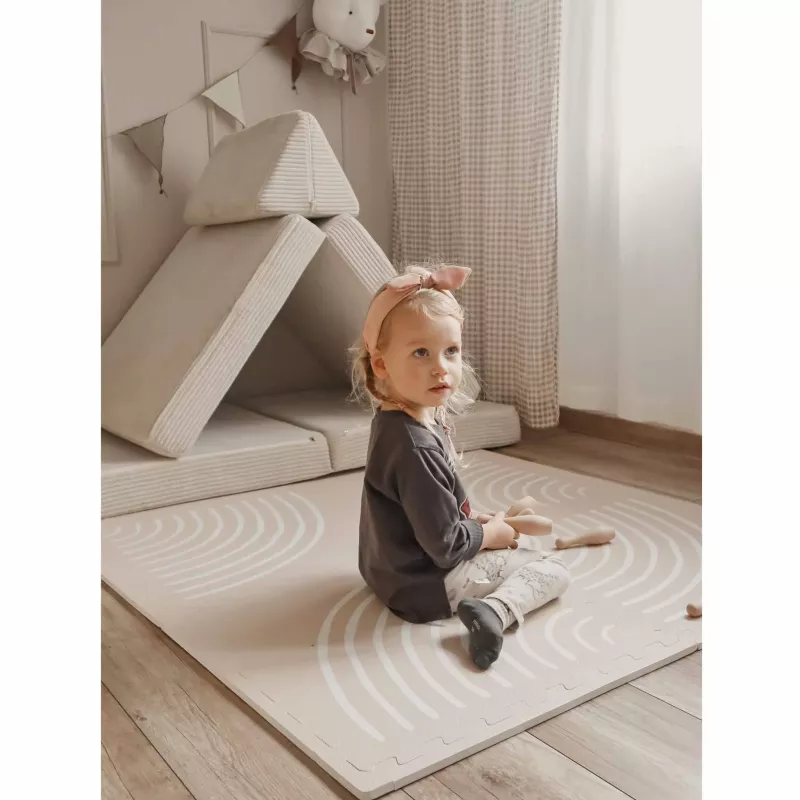 Kind, Spielmatte, Baby, Haarschmuck, weiche
