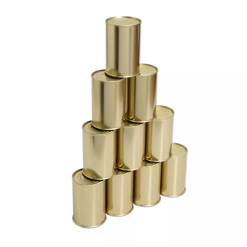 Gold, Blechdosen, Zylindrisch, Metallisch, Gestapelte Dosen