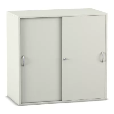 Schrank, Garderobenschrank, Schiebetüren, Holzwerkstoff, dunkelgrau/beige