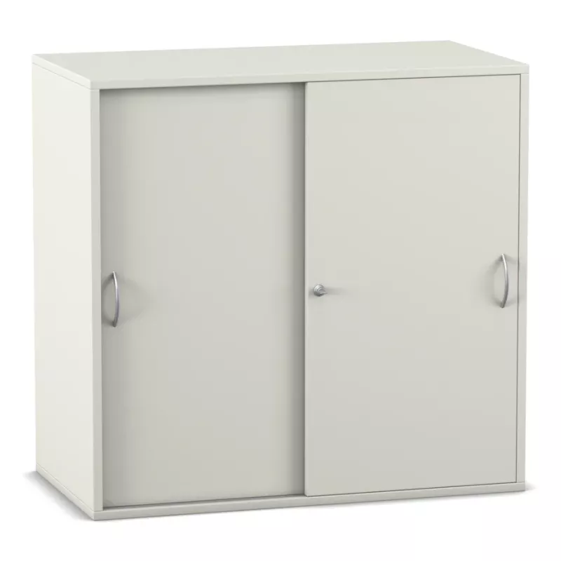 Schrank, Garderobenschrank, Schiebetüren, Holzwerkstoff, dunkelgrau/beige