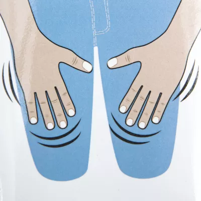 Kniebeine, Beine, Knie, Hände, Illustration