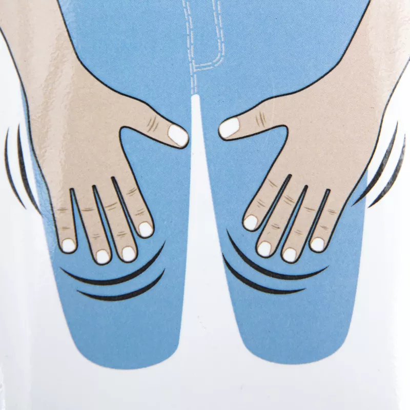 Kniebeine, Beine, Knie, Hände, Illustration