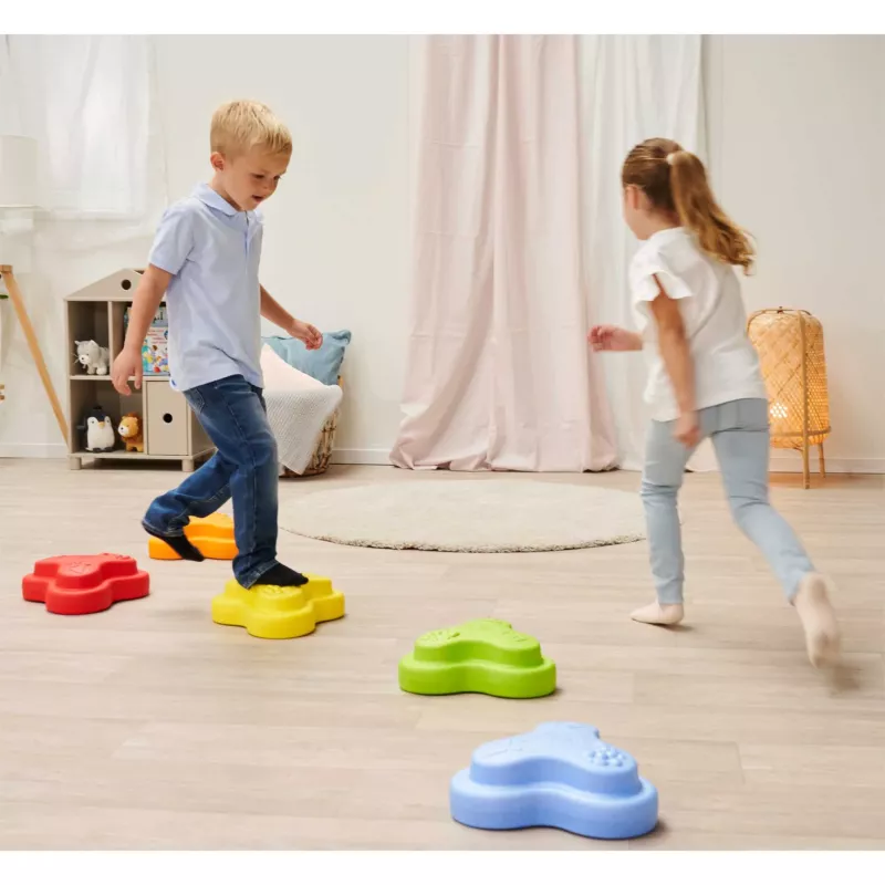 Kinderspiel, Kletterpfad, Trittsteine, Spielzeug, Holzspielzeug