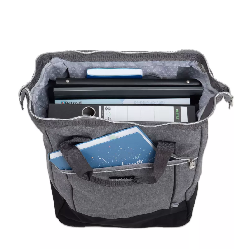 Tasche, Laptopfach, Rucksack, Grau, Reißverschluss