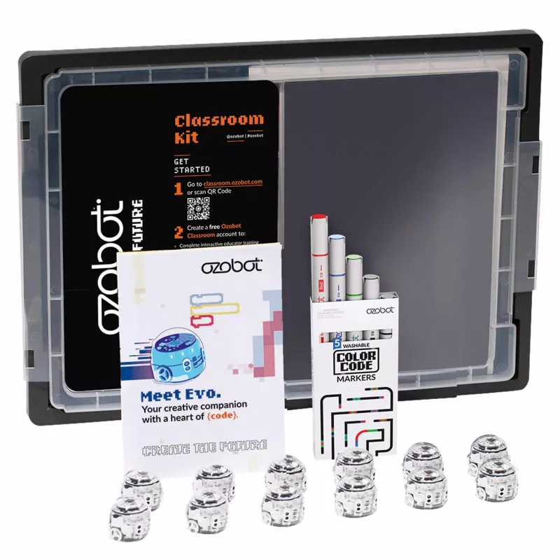 Lego-ähnliches Robotik-Set, Ozobot Klassensatz, Farbstifte, kleine Roboter, Bildungsset