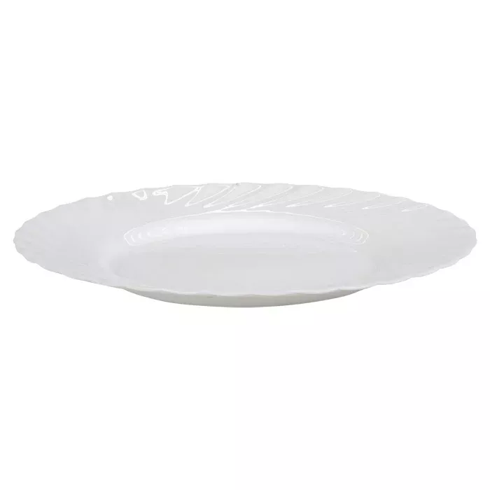 platte, weiß, porzellan, rund, speiseteller