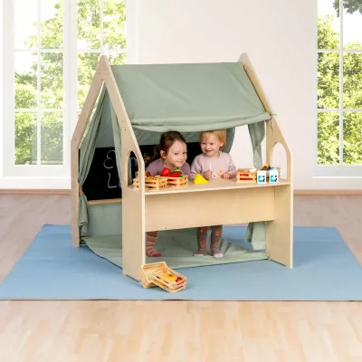 kinderspielhaus, kinder spielhaus, holzrahmen spielhaus, holzrahmen zelt, spielzeug wohnwelt