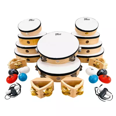 Tambourin-Set, Holztrommel, Miniatur-Trommel, Schlagzeug-Set, Percussion-Kit