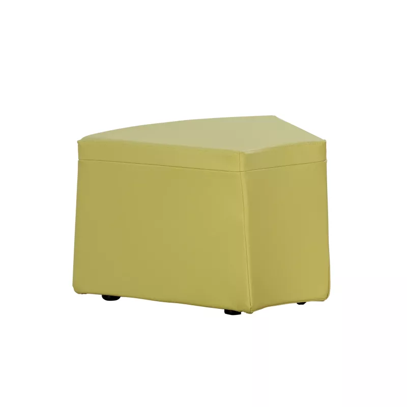 Pouf, Hocker, Stoffbezug, Gelb, Quadrat