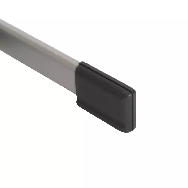 kitchen knife, blunt edge, stainless steel, black handle, blade part