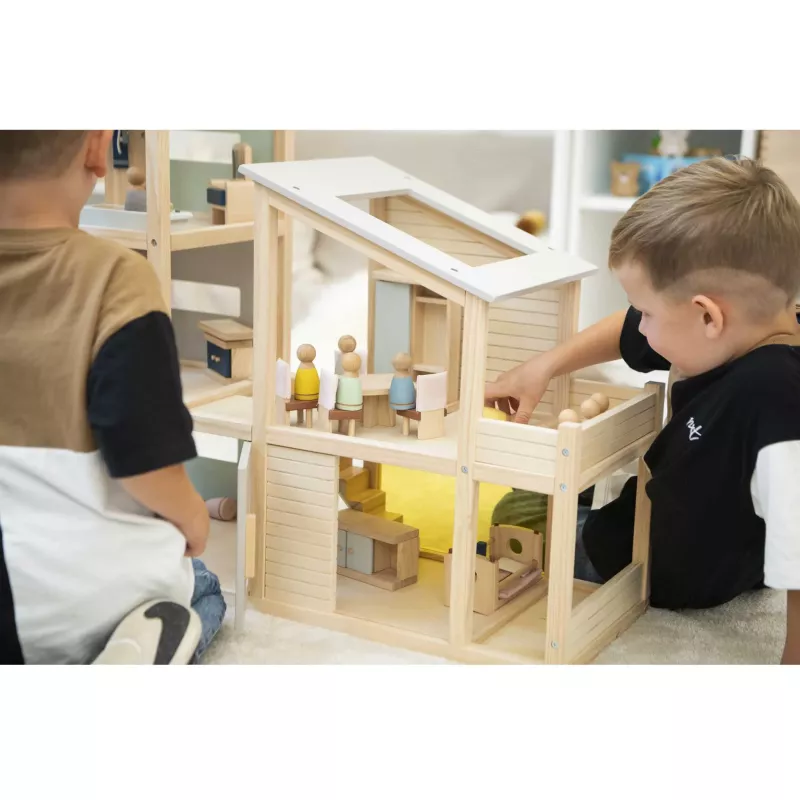 holzspielzeug, holzhaus, kinder_puppenhaus, magnetische_puppen, miniaturwelt