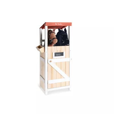 Pony-Wagen, Pferdebox, Holzstall, Reitlecke, Sattelhalter