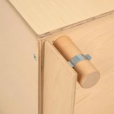 Holzbox, Holzwerkstoff, Schubladenknauf, Holzklotz, Stützklammer