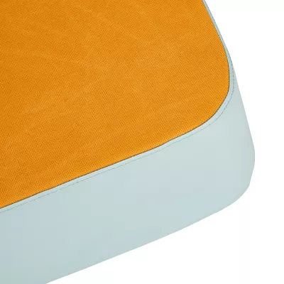 orangefarbige Stoffe, Textil, Kissen, orangefarbene Farbe, Nähstich