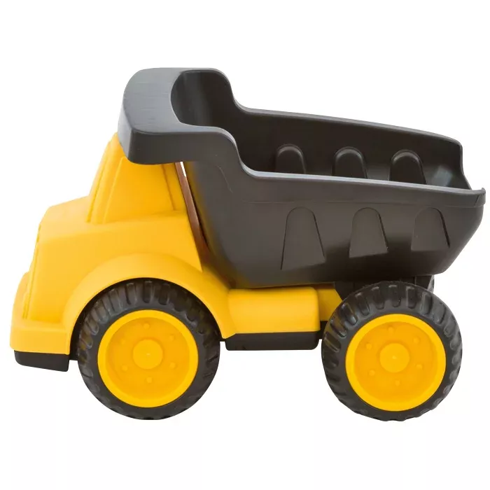 bauwagen, spielzeug, kinderfahrzeug, gelb, kippkipper