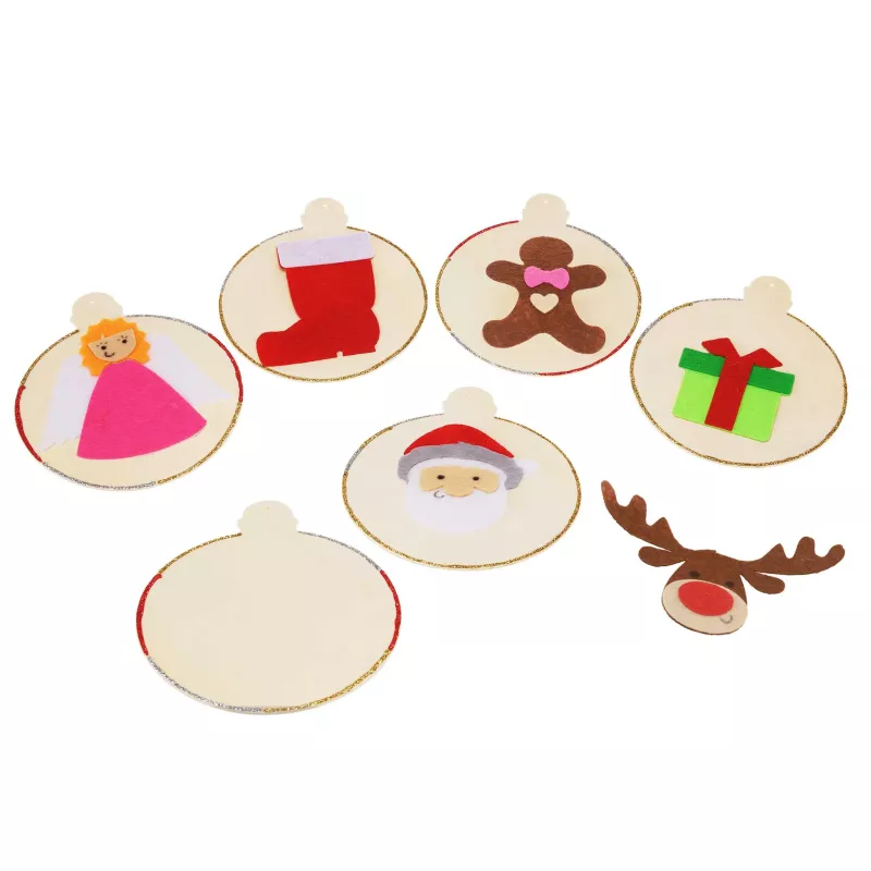 Weihnachtsanhänger, Baumschmuck, Papieranhänger, Engel, Rentier