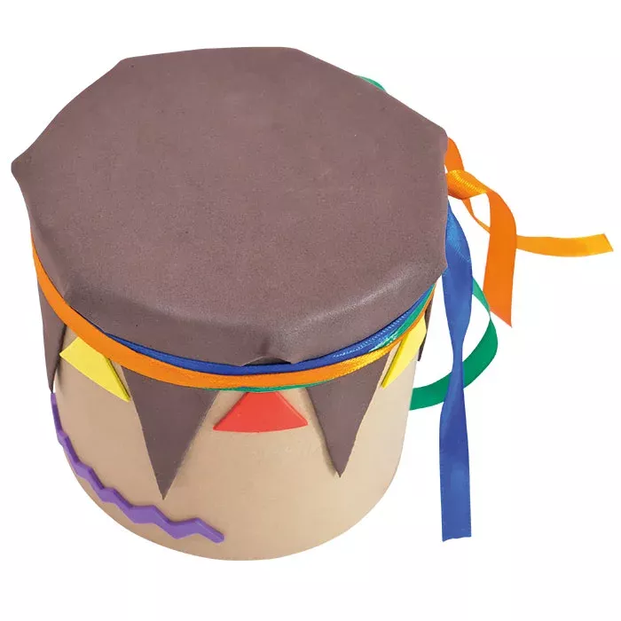 drum, craft, colorful, hat, ribbon