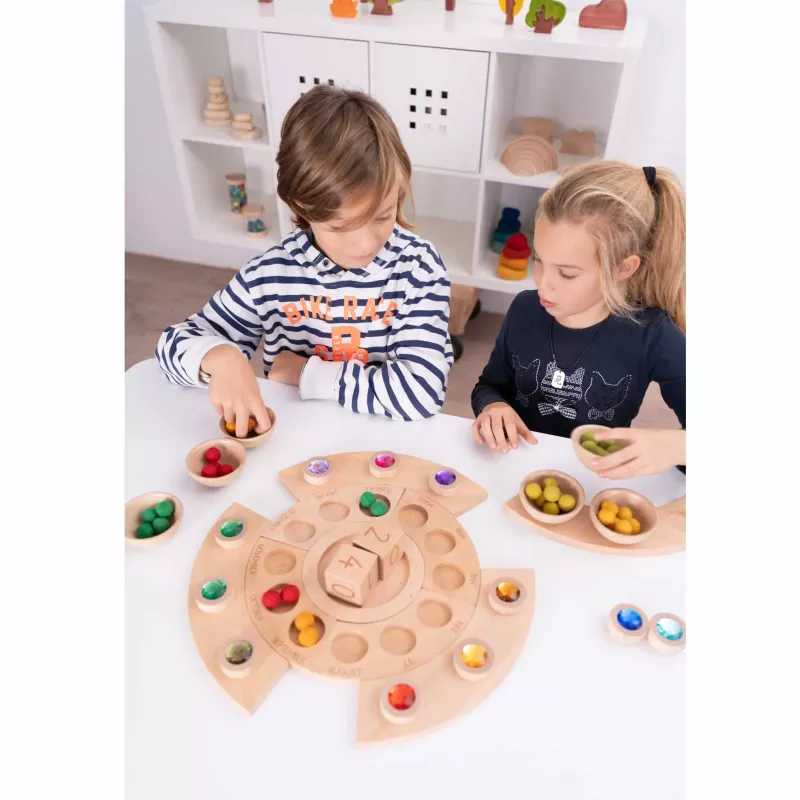 Holzspielzeug, Lernspiel, RundeShape, Farbsteine, Puzzle