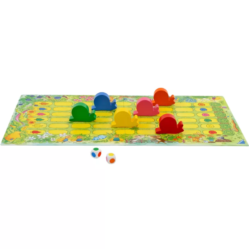 Brettspiel, Spielbrett, Würfel, bunte Spielsteine, Kinderspiel